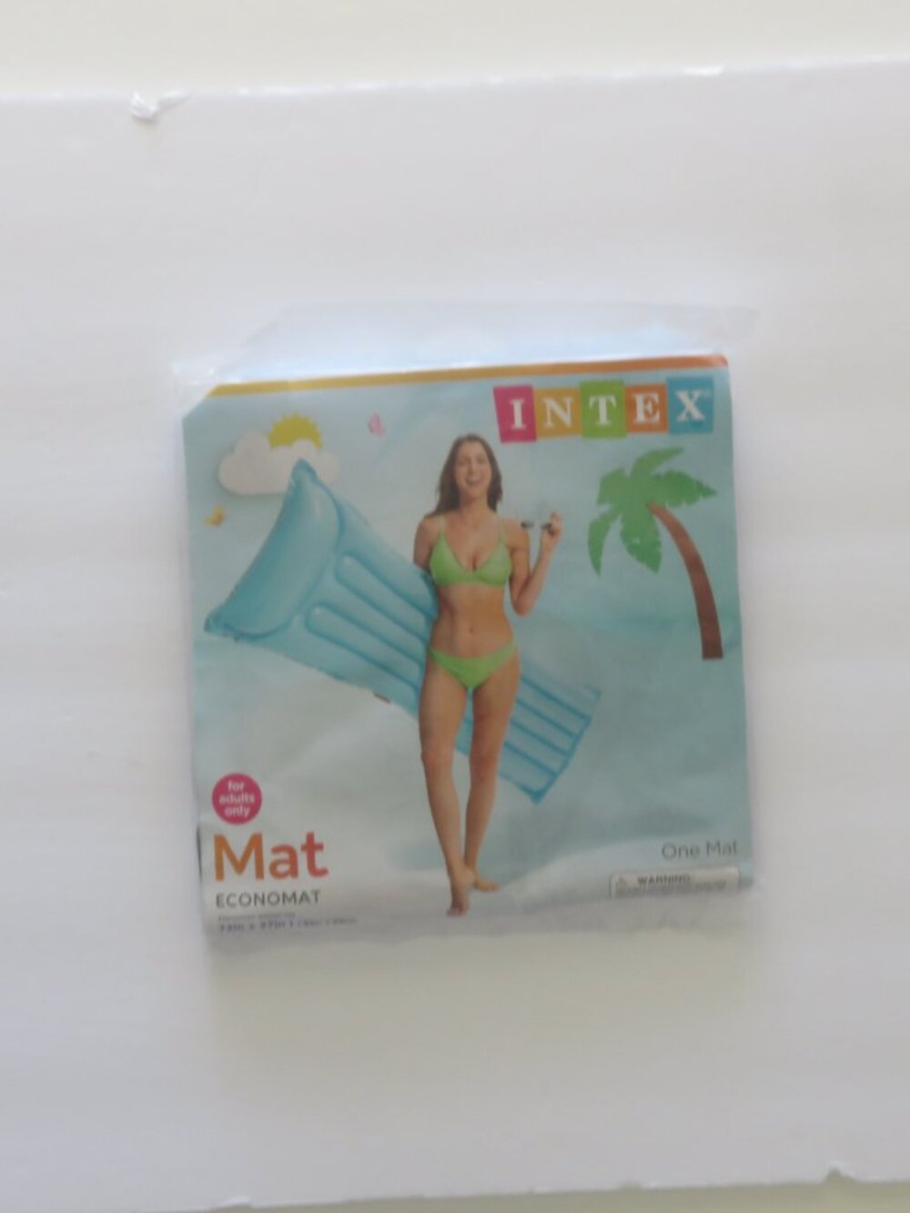 (#139)  Intex Blue Inflatable Pool Mat 72"x 27"